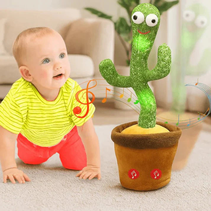 Rechargeable Dancing & Talking Cactus – Sings, Repeats, Entertains! - The Arabian Mart