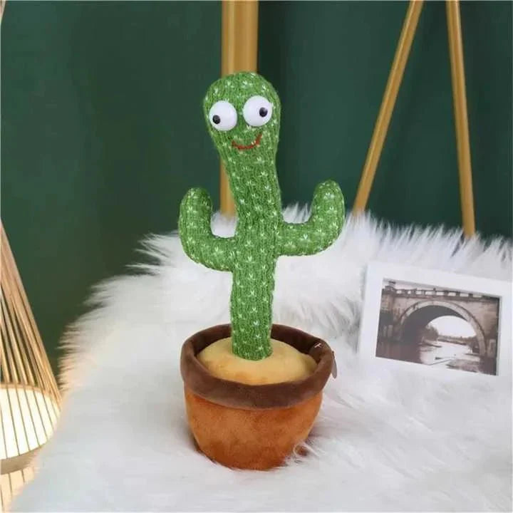 Rechargeable Dancing & Talking Cactus – Sings, Repeats, Entertains! - The Arabian Mart